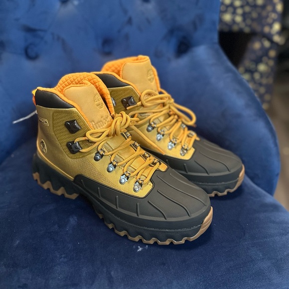 Timberland Vibram Euro Hiker 'Wheat Black' Sz 9 - Picture 1 of 4